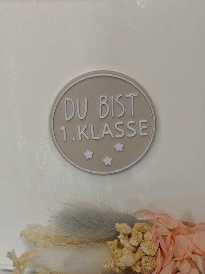 Geschenk zur Einschulung – Magnet mit stärkenden Sprüchen | Schulkind, ABC-Profi, Du bist wunderbar