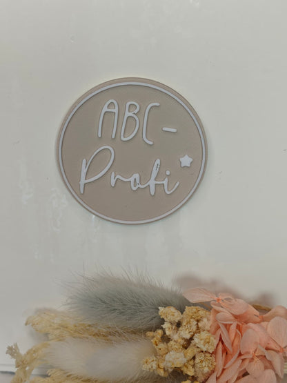 Geschenk zur Einschulung – Magnet mit stärkenden Sprüchen | Schulkind, ABC-Profi, Du bist wunderbar