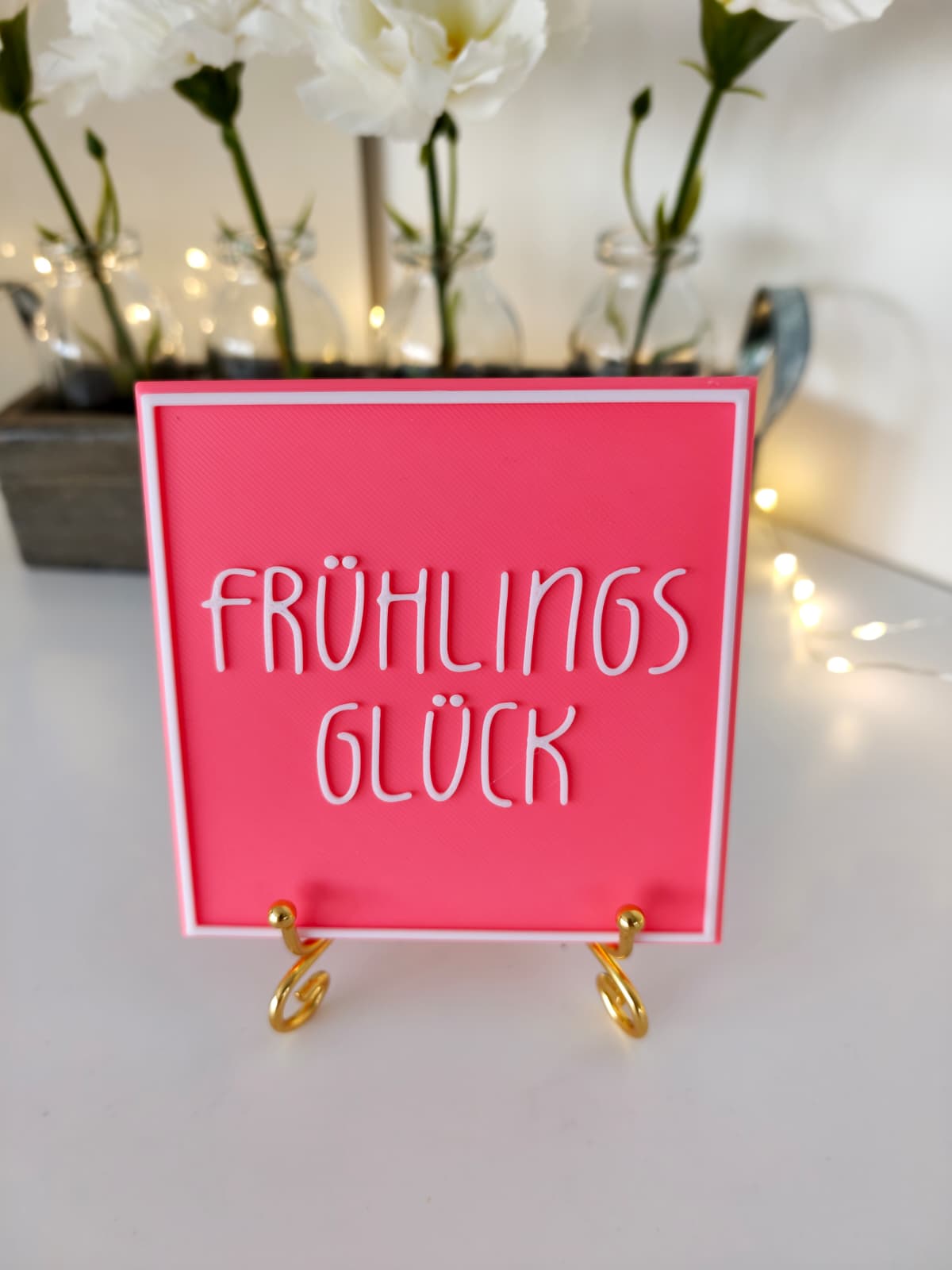 Sprüchekachel "Frühlingsglück"