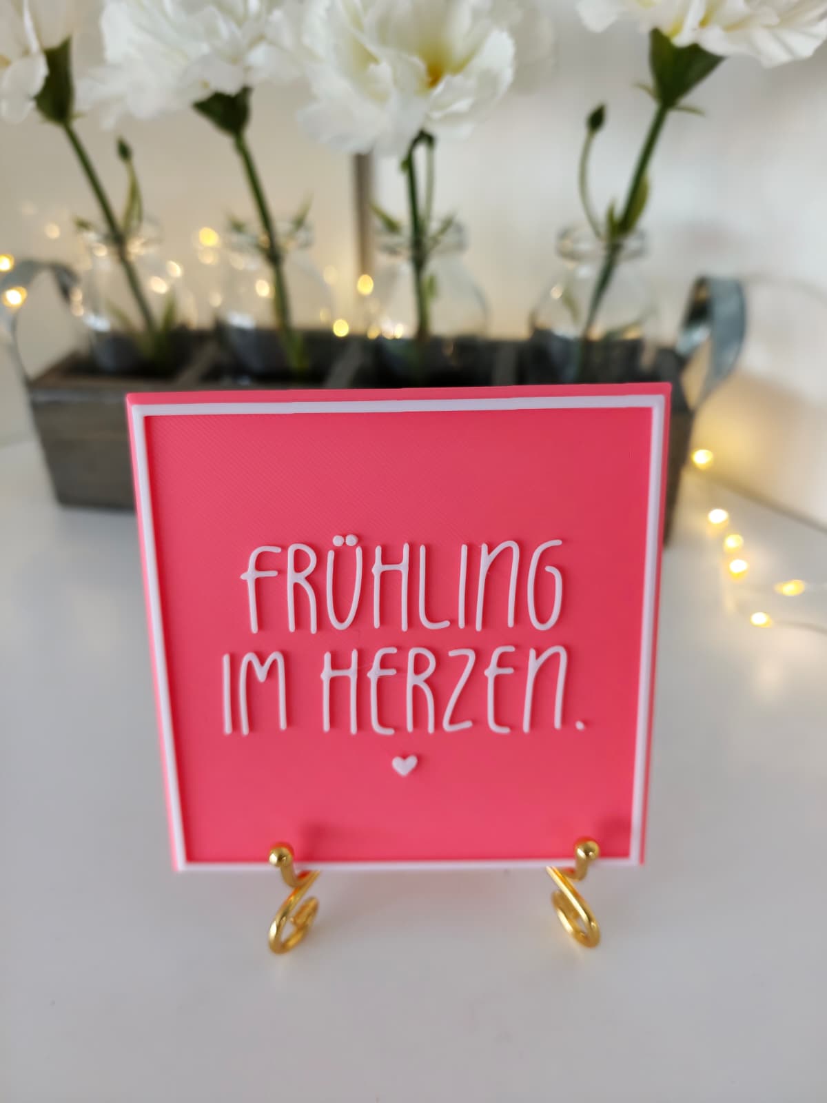 Sprüchekachel "Frühling im Herzen"
