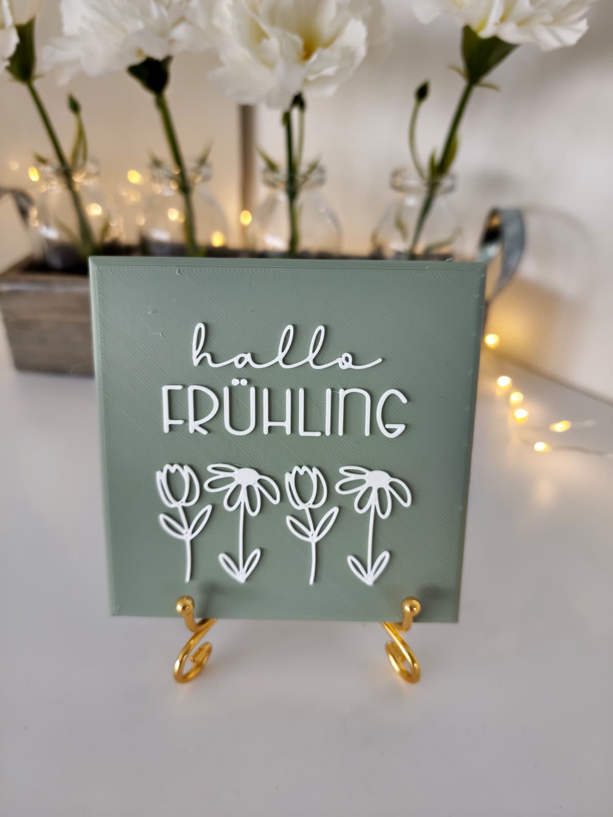 Sprüchekachel "Hallo Frühling"