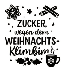 Personalisierte Plätzchenglas von CozyLabs Design mit Weihnachts-Spruch, kleines Glas für Kekse, Naschis und festliche Leckereien