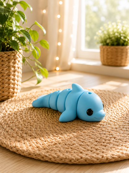 Snuggliez Baby Delfin – bewegliche Flexi-Figur für kleine Meeresfans von CozyLabs Design