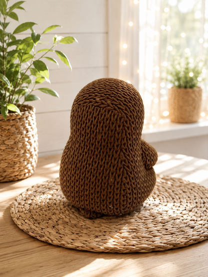 Maulwurf in Strickoptik mit großen Augen von CozyLabs Design