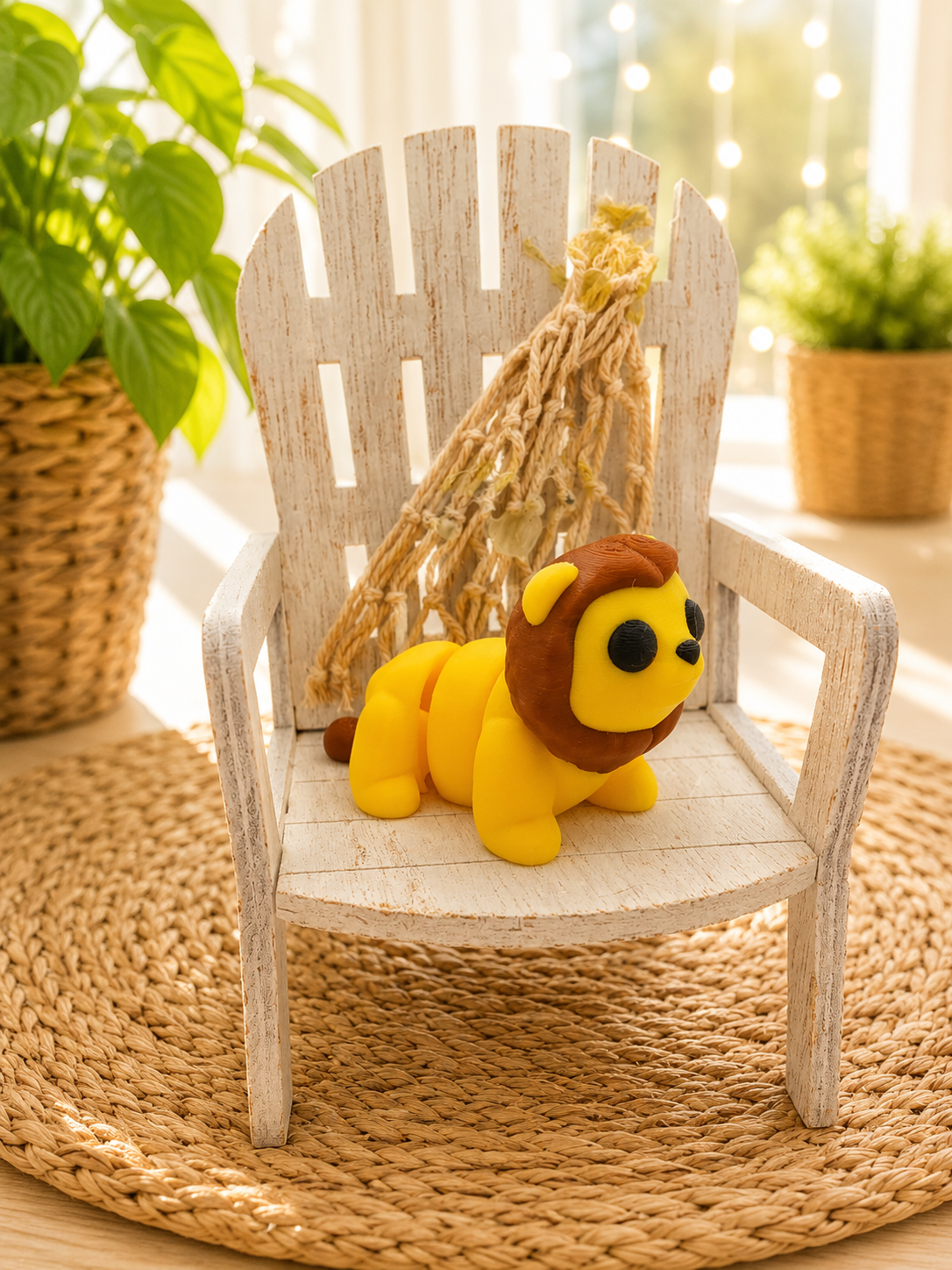 Snuggliez Baby Löwe – bewegliche Flexi-Figur für kleine Dschungel-Fans von CozyLabs Design