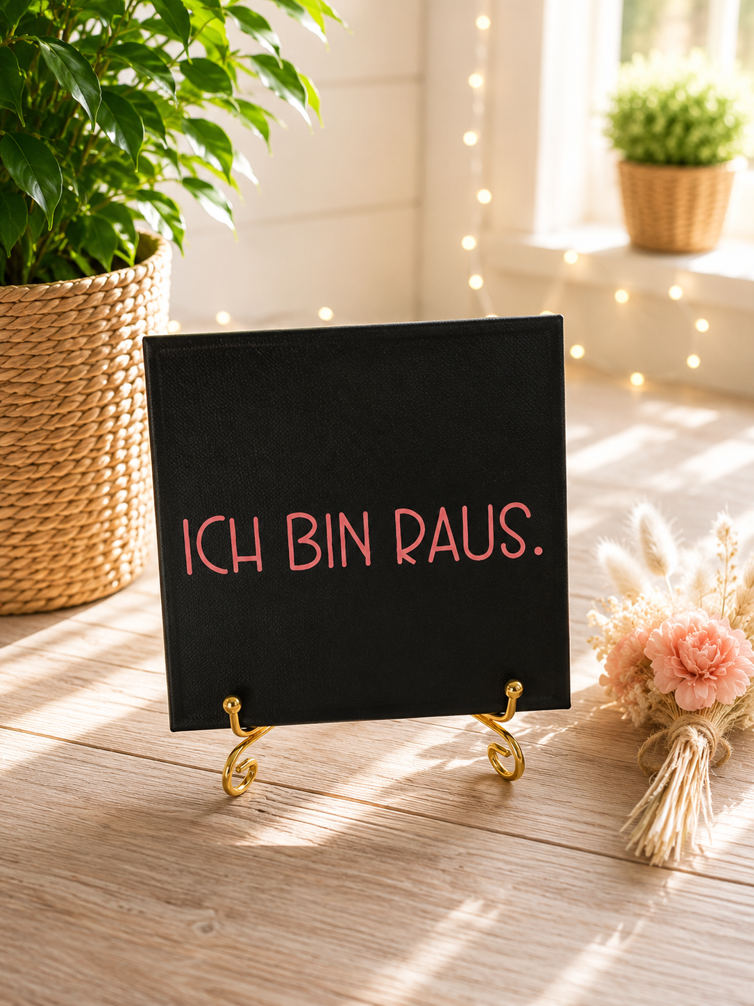 Sprüchekachel „Ich bin raus“ von CozyLabs Design