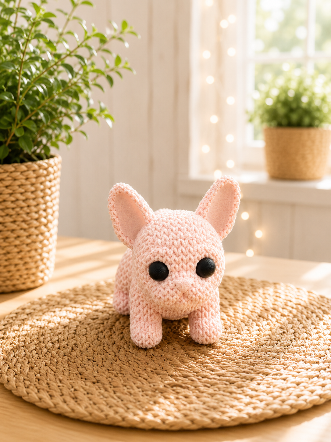 Frenchie in Strickoptik als Geschenk für Hundefans von CozyLabs Design