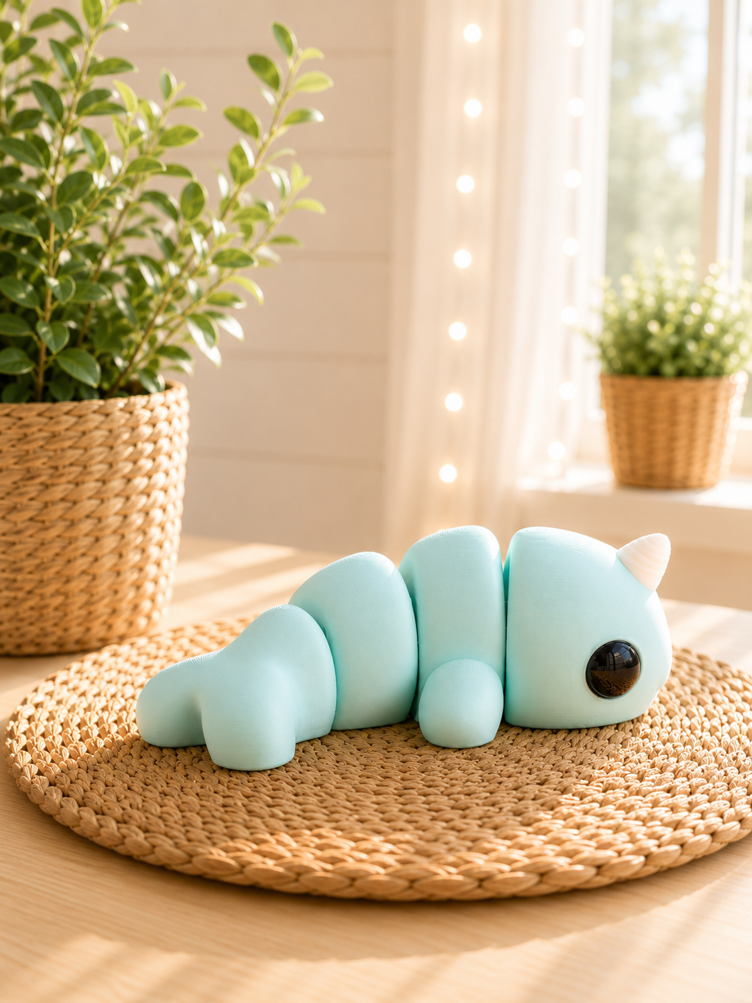 Snuggliez Baby Narwal von CozyLabs Design, flexible Mini-Figur als Mitbringsel und Sammlerstück