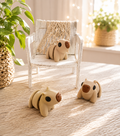 Snuggliez Baby Capybara – bewegliche Flexi-Figur zum Sammeln, Fummeln & Verschenken von CozyLabs Design