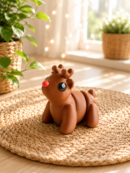 Snuggliez Baby Rentier – bewegliche Flexi-Figur zum Sammeln, Fummeln & Verschenken von CozyLabs Design