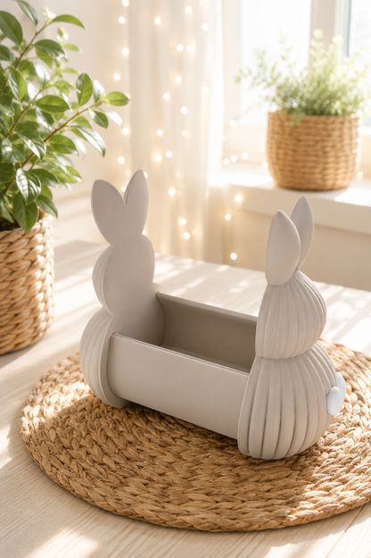 Hasenkörbchen als Oster- und Frühlingskörbchen mit Herz von CozyLabs Design
