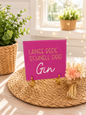 Sprüchekachel „Lange Rede, schnell drei Gin“ von CozyLabs Design