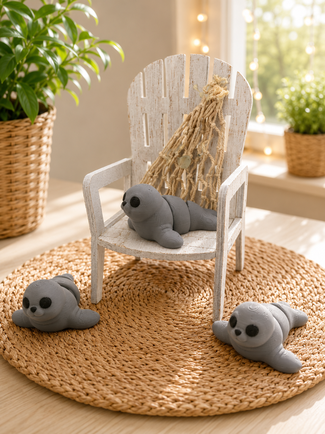 Snuggliez Baby Seerobbe – bewegliche Flexi-Figur für kleine Meeresfans von CozyLabs Design