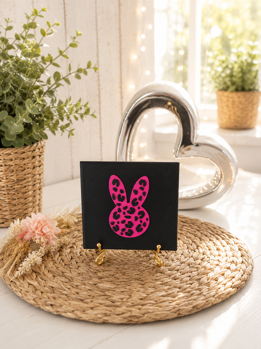 Sprüchekachel „Leo Bunny“ von CozyLabs Design