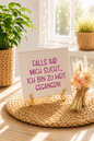Sprüchekachel „Falls ihr mich sucht, ich bin zu weit gegangen!“ von CozyLabs Design