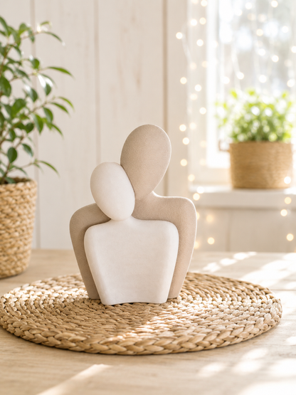 Ein Herz. Zwei Menschen. Ein Zuhause. – minimalistische Couple-Figur