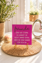 Sprüchekachel „Freunde sind wie Sterne“ von CozyLabs Design