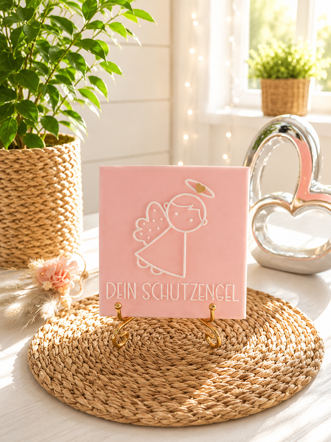 Sprüchekachel „Dein Schutzengel“ von CozyLabs Design