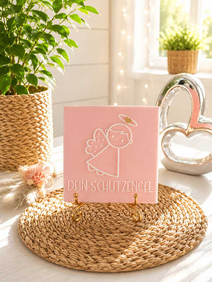 Sprüchekachel „Dein Schutzengel“ von CozyLabs Design