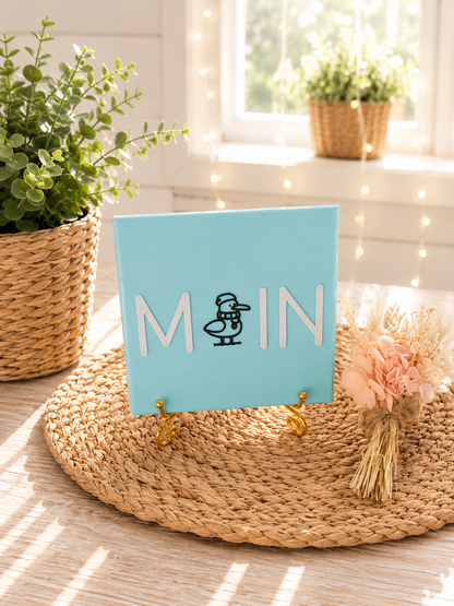 Sprüchekachel „Moin“ von CozyLabs Design