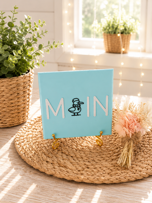 Sprüchekachel „Moin“ von CozyLabs Design