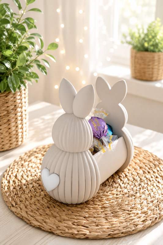 Hasenkörbchen als Oster- und Frühlingskörbchen mit Herz von CozyLabs Design