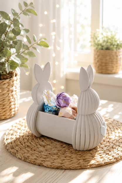 Hasenkörbchen als Oster- und Frühlingskörbchen mit Herz von CozyLabs Design