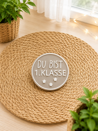 Schulkind-Magnet zur Einschulung in Wunschfarbe von CozyLabs Design