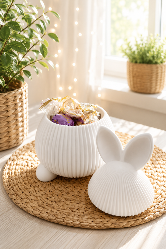 Hasendose „Lotti“ als Aufbewahrungsdose in Hasenform von CozyLabs Design