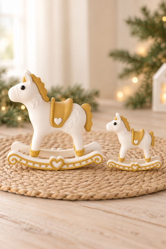 Schaukelpferd – Groß & Klein | Zauberhafte Hygge-Weihnachtsdeko