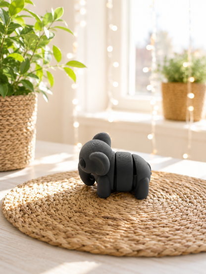 Snuggliez Baby Elefant – bewegliche Flexi-Figur zum Sammeln, Fummeln & Verschenken von CozyLabs Design