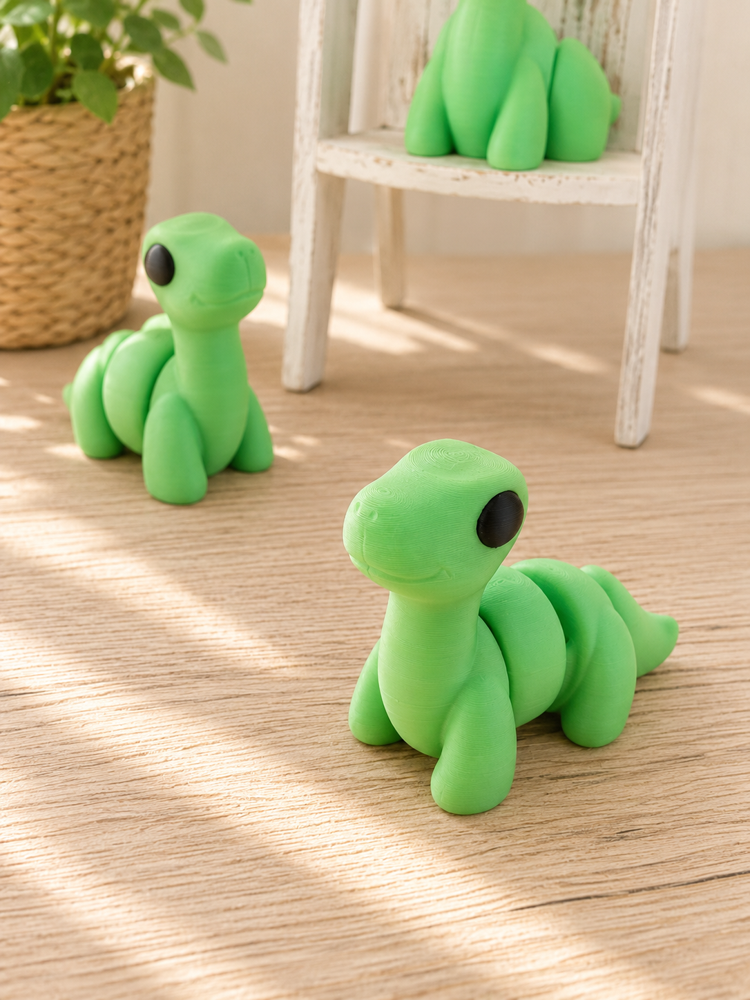 Snuggliez Baby Brontosaurus – bewegliche Flexi-Figur für kleine Dino-Fans von CozyLabs Design
