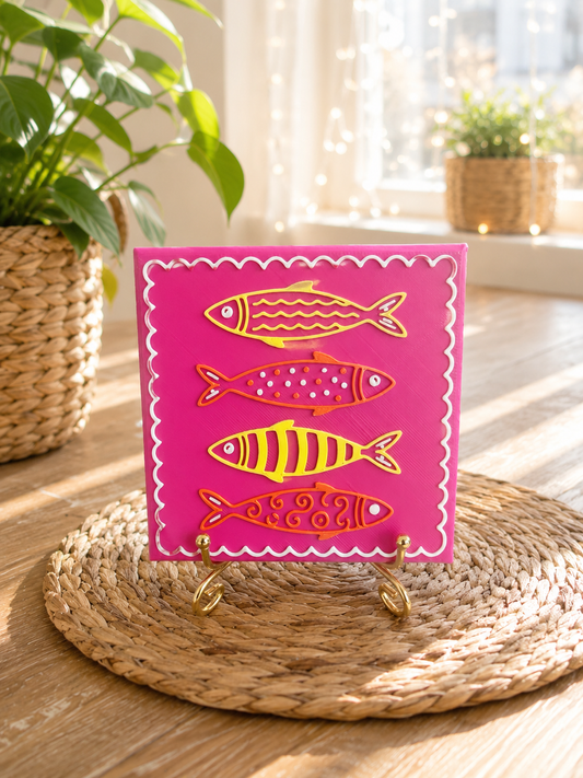 Sprüchekachel Fische von CozyLabs Design