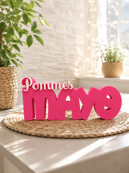 Schriftzug Pommes Mayo von CozyLabs Design