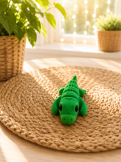 Snuggliez Baby Krokodil – bewegliche Flexi-Figur zum Sammeln, Spielen & Verschenken von CozyLabs Design