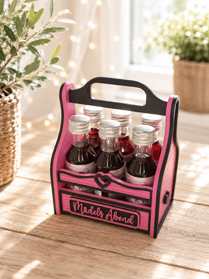 Schnapskorb für 6 Fläschchen als Geschenkidee von CozyLabs Design