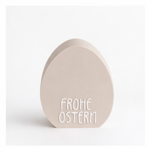 Oster-Eier Deko Set (3er-Set) – moderne Osterdeko mit Schrift & Wunschfarbe | minimalistische Frühlingsdekoration