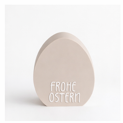 Oster-Eier Deko Set (3er-Set) – moderne Osterdeko mit Schrift & Wunschfarbe | minimalistische Frühlingsdekoration