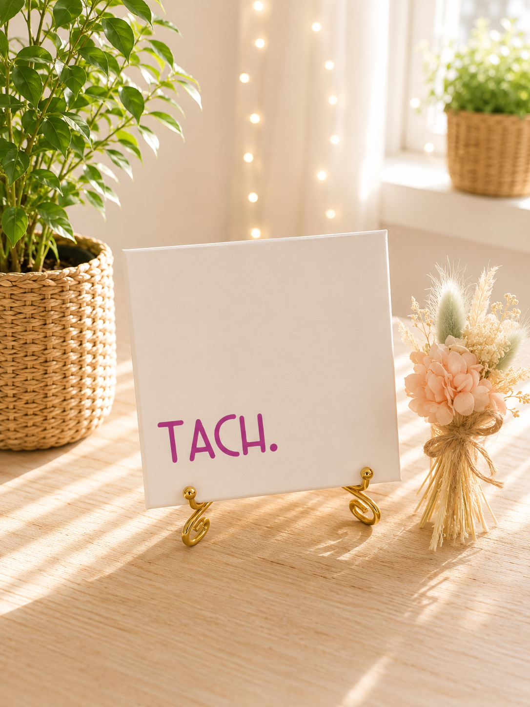 Sprüchekachel „Tach.“ von CozyLabs Design