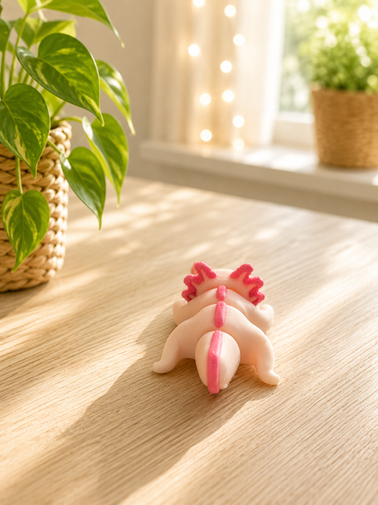 Snuggliez Baby Axolotl – bewegliche Flexi-Figur für kleine Meeresfans von CozyLabs Design