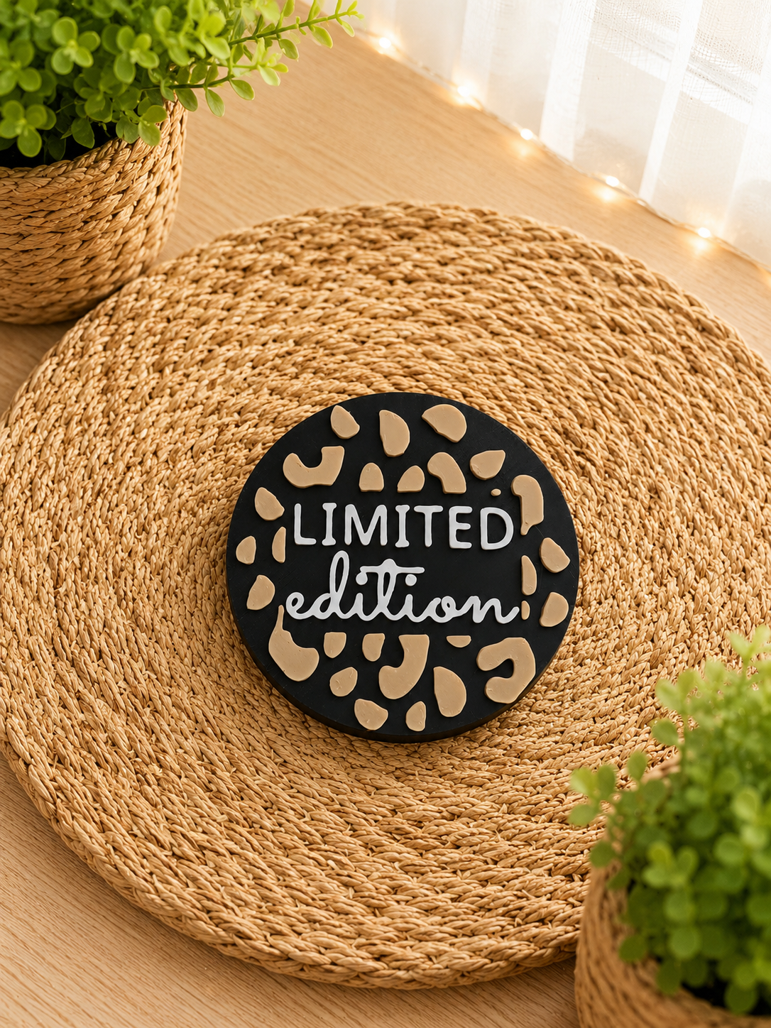 Leo Magnet im Leoparden-Design mit Statement-Schriftzug von CozyLabs Design