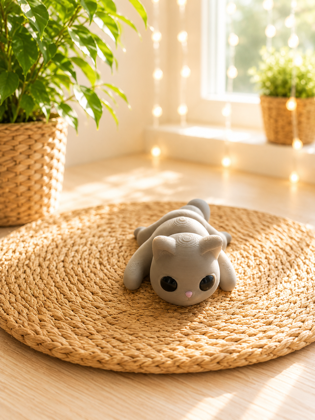 Snuggliez Baby Katze – bewegliche Flexi-Figur für Katzenfans von CozyLabs Design