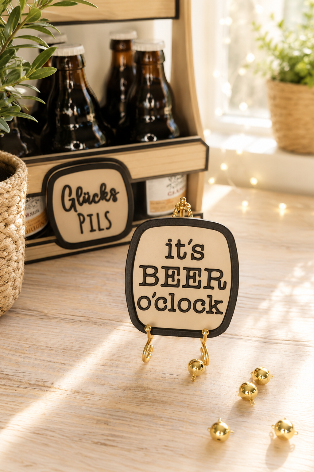Sechser Bierkiste „Rakete“ – Bierträger mit Spruch von CozyLabs Design