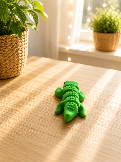 Snuggliez Baby Krokodil – bewegliche Flexi-Figur zum Sammeln, Spielen & Verschenken von CozyLabs Design
