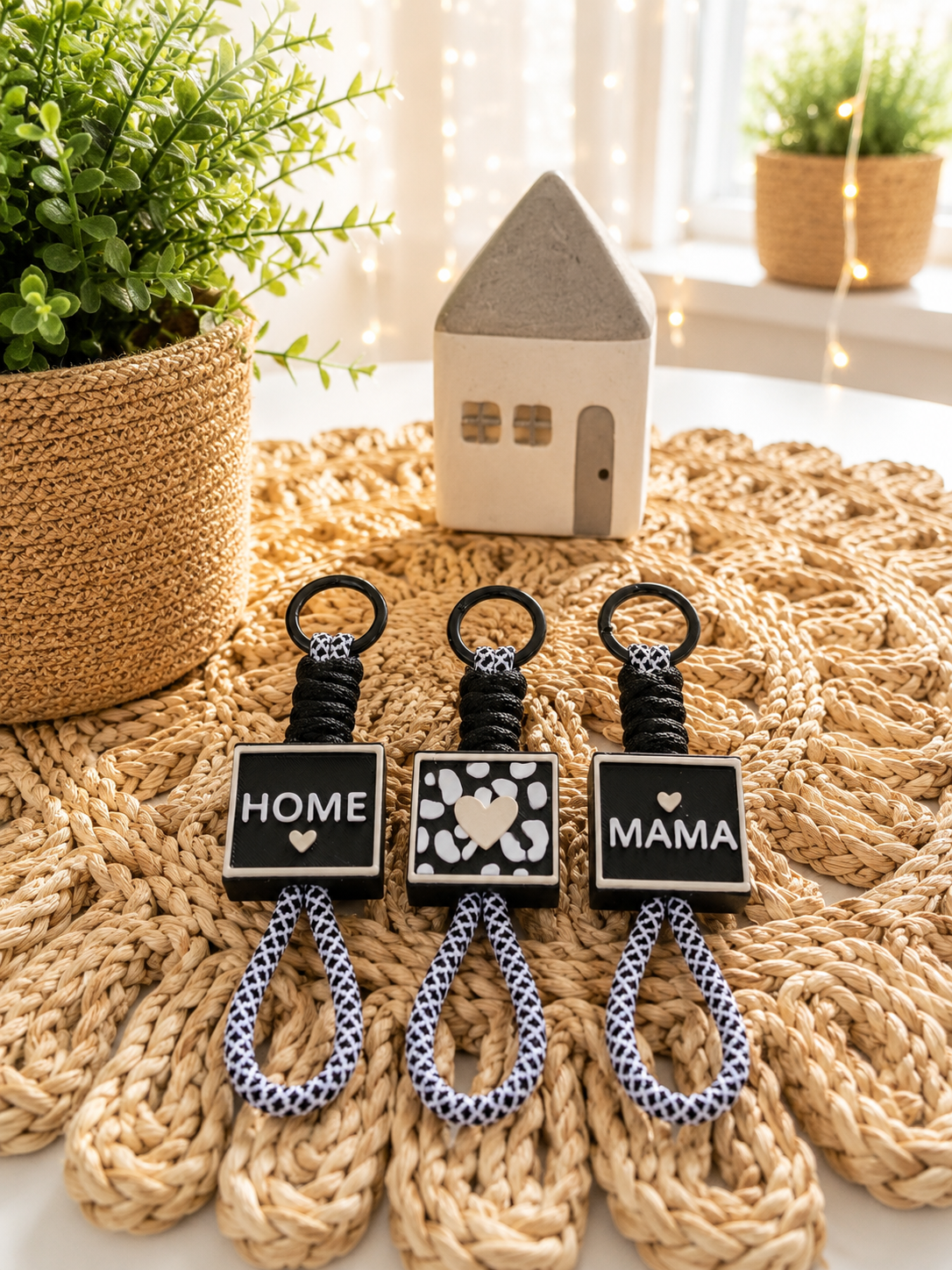 Schlüsselanhänger Familie – kleines Geschenk für Mama, Papa, Oma, Opa & Lieblingsmenschen