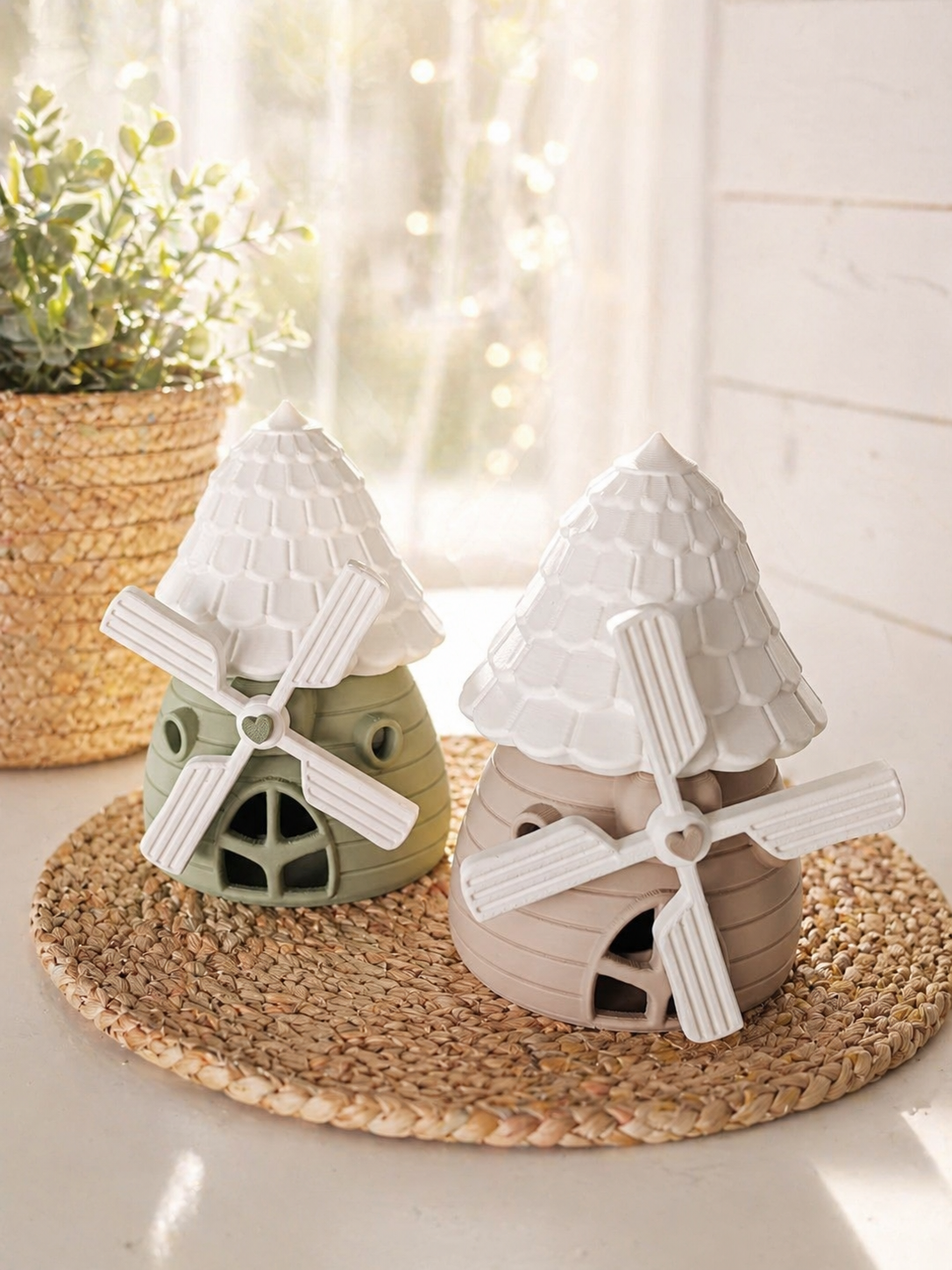 Zauberhafte Windmühle in zwei Größen – liebevolle Frühlings- & Sommerdeko mit freier Farbwahl