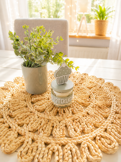 Kerzenbanderole mit Deckel & Cupcake-Topper für IKEA JÄMLIK Kerze – Happy Birthday