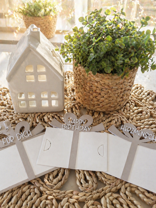 Gutscheinkartenhalter Geschenkbox – personalisierbar | Geldgeschenk & Gutschein kreativ verpacken | Für Dich, Herzensmensch, Wunschfüller