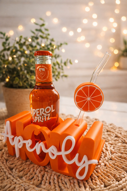 Sommer-Drinkhalter mit Strohhalm & Topper