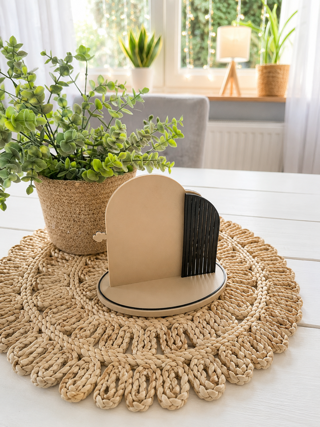 Aufsteller „Besondere Menschen“ – dekorativer Spruchaufsteller mit Blumenmotiv